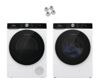 Suszarka do ubrań ZESTAW Gorenje Suszarka DNS93+Pralka WNS94A1AWIFI+Nóżki AW012